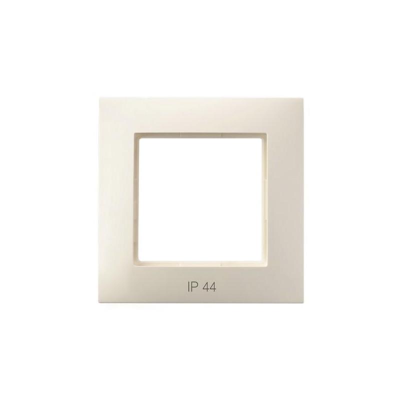 ARIA Ecru, Ramka do łączników IP44, 1-krotna (RH-1U/27) Ospel