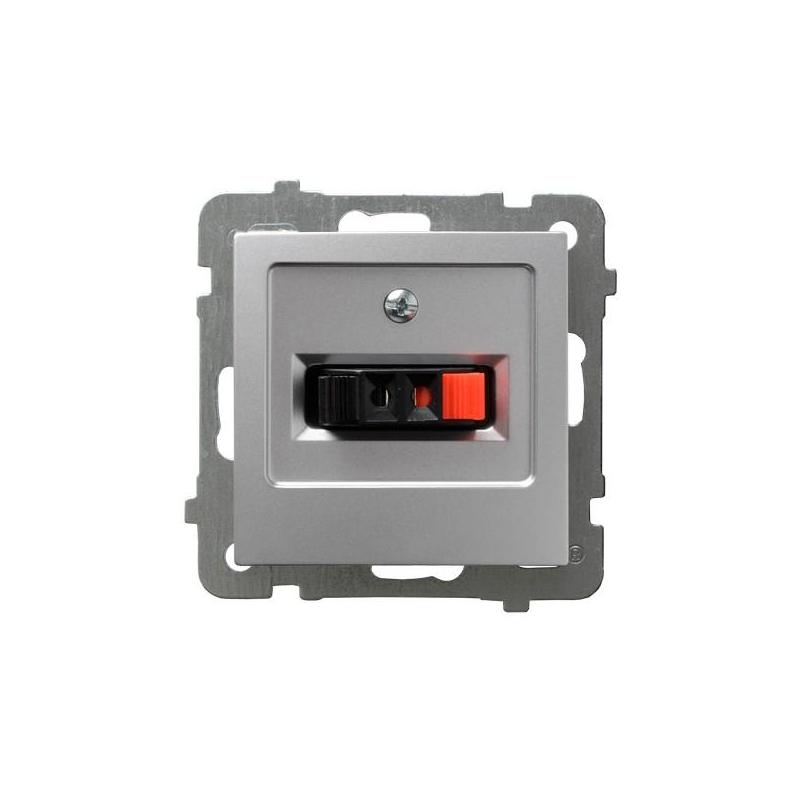 AS Srebro, Gniazdo głośnikowe 1-krotne (GG-1G/m/18) Ospel