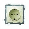 AS Gniazdo pojedyncze z uziemieniem schuko GP-1GS/m/27 ECRU