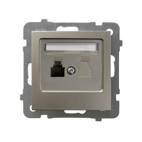AS Gniazdo telefoniczne pojedyncze GPT-1G/m/45 SATYNA LIGHT