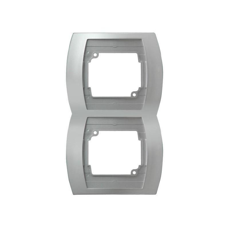 GAZELA Srebro, Ramka 2-krotna pionowa (R-2JV/18) Ospel