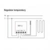 GAZELA Regulator temperatury z czujnikiem podpodłogowym RTP-1J/m/18/23 SREBRO/TYTAN