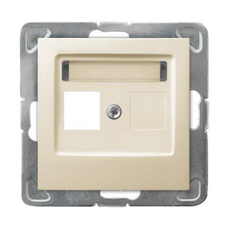 IMPRESJA Obudowa gniazda pojedynczego typu Keystone prosta GPK-1Y/p/27 ECRU