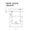 IMPRESJA Łącznik zwierny "dzwonek" ŁP-6Y/m/18 SREBRO
