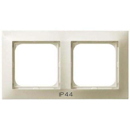 IMPRESJA Ramka podwójna do łączników IP-44 RH-2Y/27 ECRU