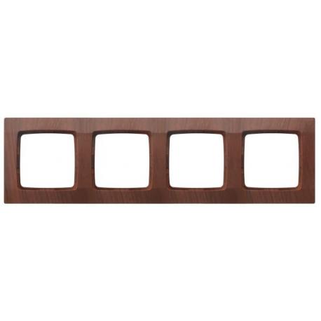 KARO Ramka poczwórna R-4S/57 WENGE