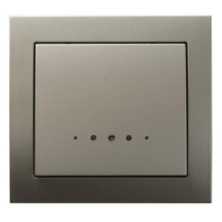 KIER Łącznik kontrolny z podświetleniem niebieskim ŁP-12WS/45 SATYNA LIGHT