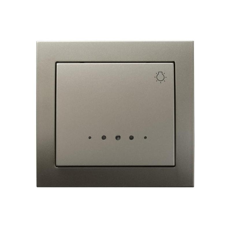 KIER Satyna light, Łącznik zwierny światło z podśw. niebieskim (ŁP-5WS/45) Ospel