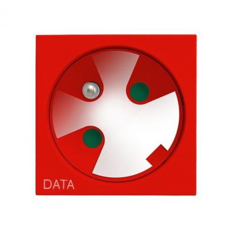 OSPEL45 Gniazdo pojedyncze z uziemieniem DATA z kluczem uprawniającym GK-1ZK/22 CZERWONY
