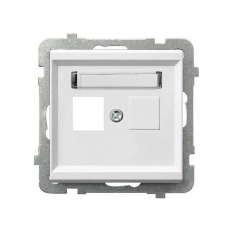 SONATA Obudowa gniazda pojedynczego typu Keystone prosta GPK-1R/p/00 BIAŁY