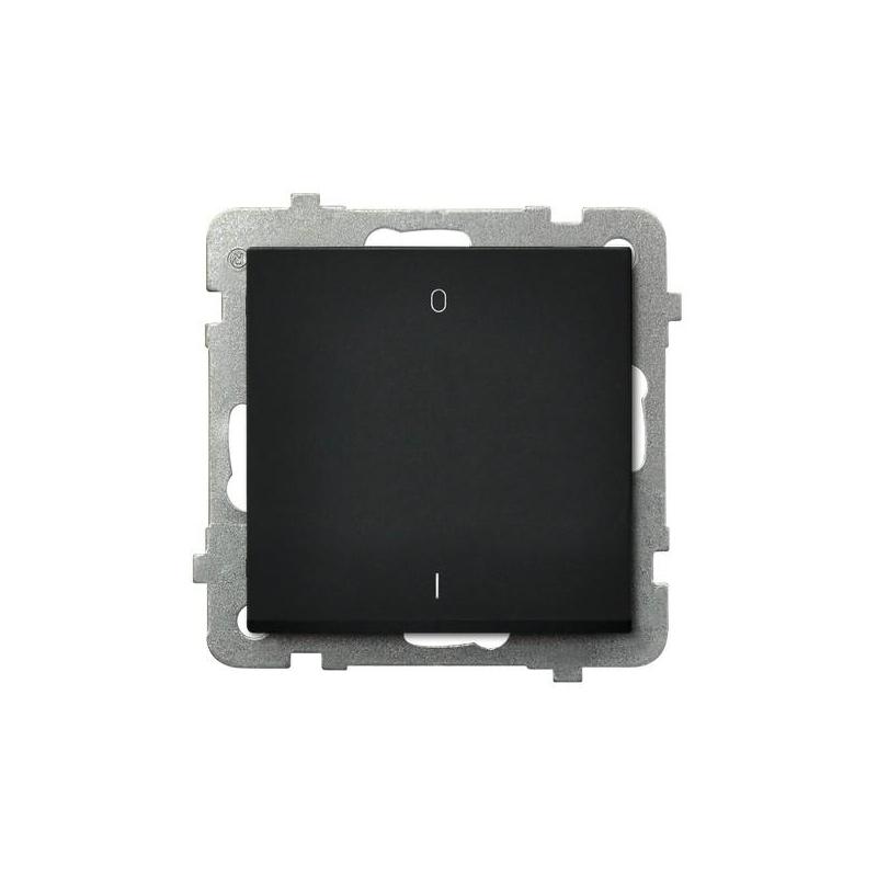 SONATA Czarny metalik, Łącznik 2-biegunowy (ŁP-11R/m/33) Ospel