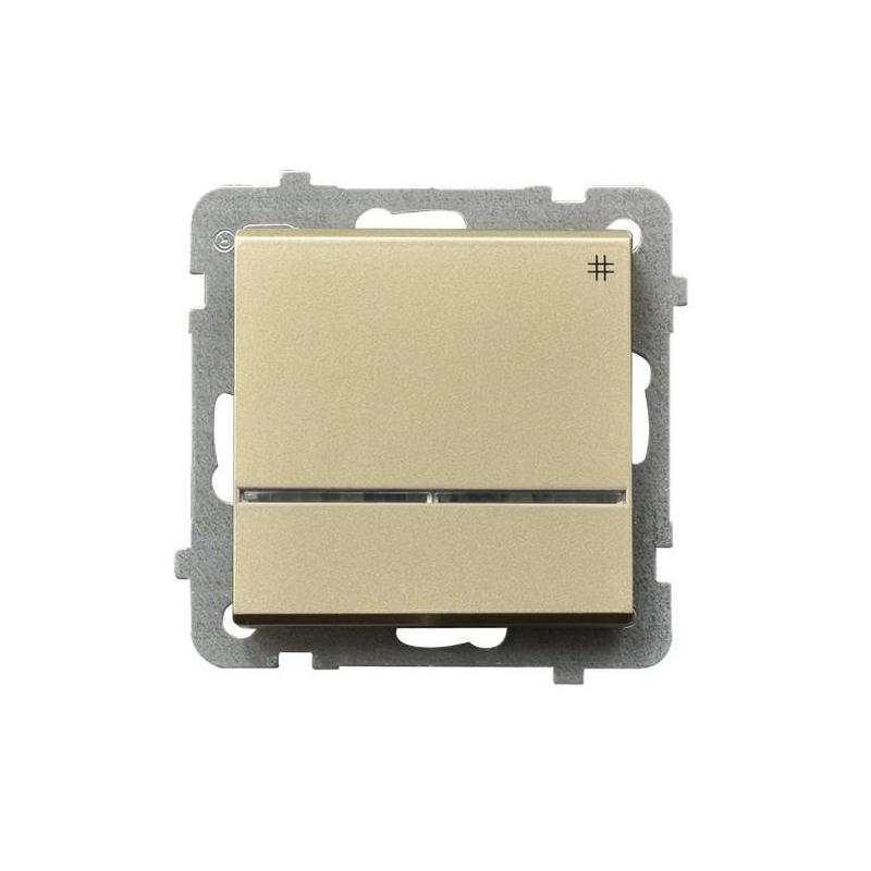 SONATA Szampański złoty, Łącznik krzyżowy z podśw. niebieskim (ŁP-4RS/m/39) Ospel