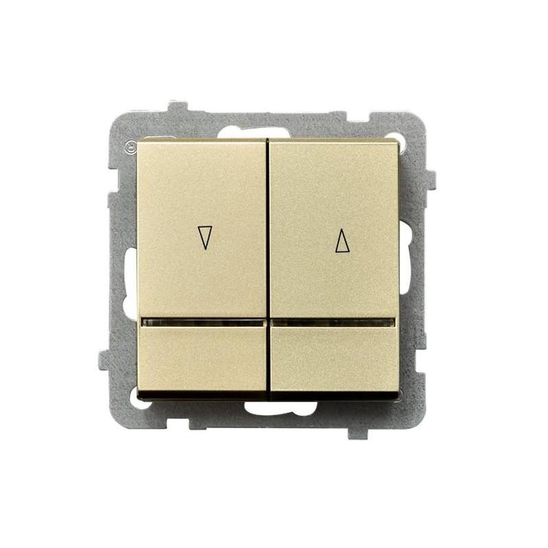 SONATA Szampański złoty, Łącznik żaluzjowy z podśw. niebieskim (ŁP-7RS/m/39) Ospel