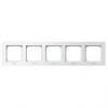 SONATA Biały, Ramka do łączników IP44, 5-krotna (RH-5R/00) Ospel