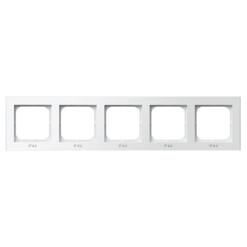 SONATA Biały, Ramka do łączników IP44, 5-krotna (RH-5R/00) Ospel