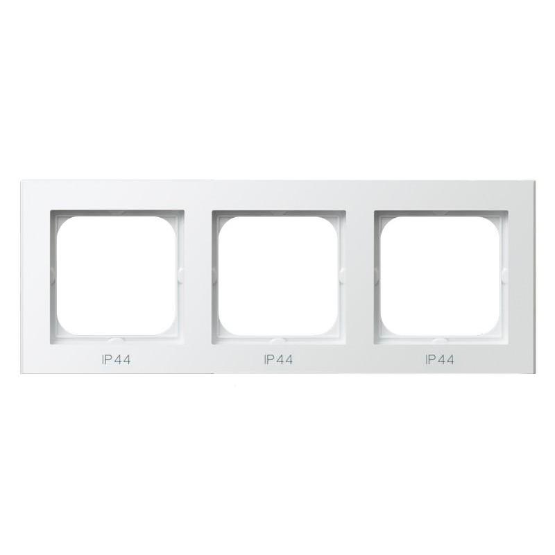 SONATA Biały, Ramka do łączników IP44, 4-krotna (RH-4R/00) Ospel
