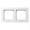 SONATA Biały, Ramka do łączników IP44, 2-krotna (RH-2R/00) Ospel