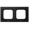 SONATA Czarny metalik, Ramka do łączników IP44, 2-krotna (RH-2R/33) Ospel