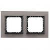 SONATA, Szkło+PC 4mm, Szare szkło, Ramka 2-krotna (R-2RGC/41/25) Ospel