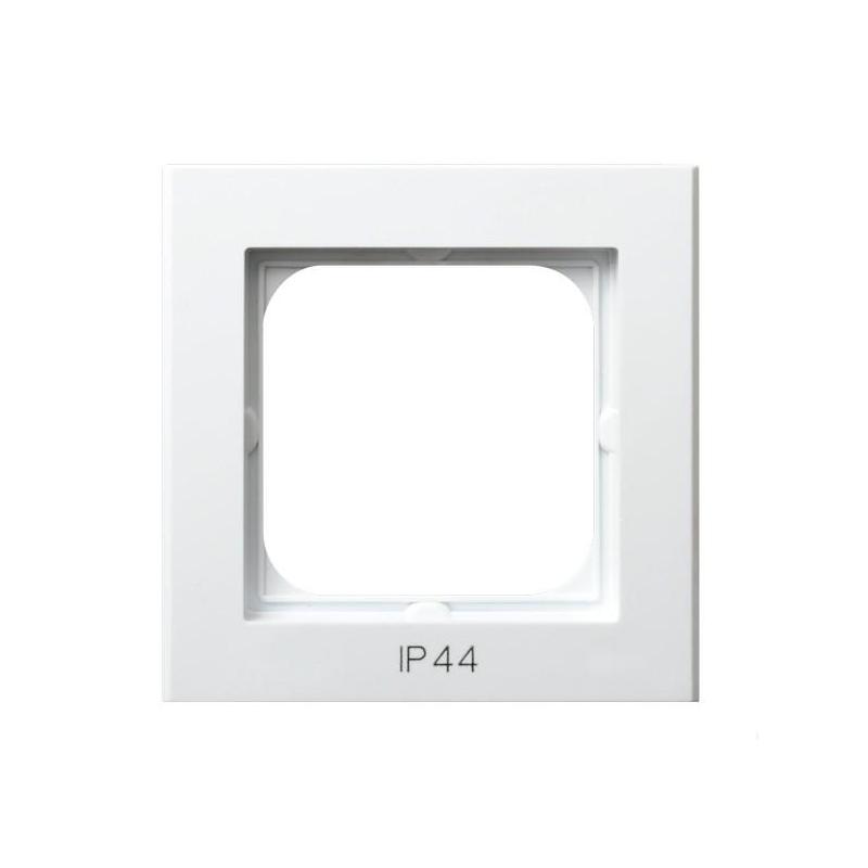 SONATA Biały, Ramka do łączników IP44, 1-krotna (RH-1R/00) Ospel