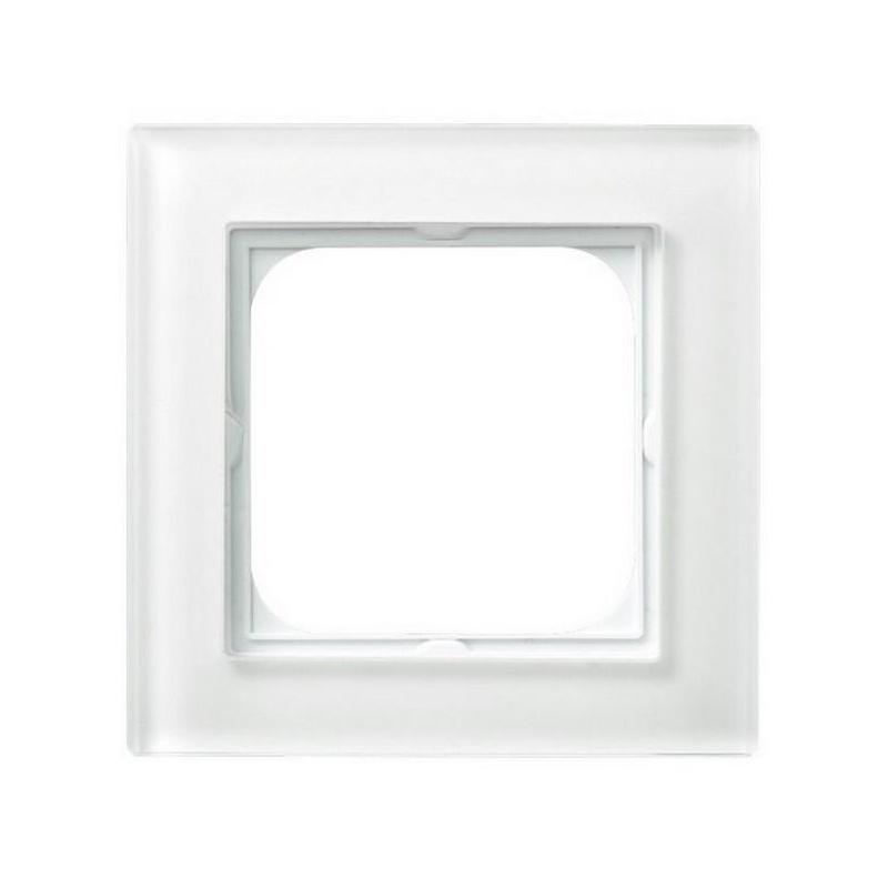 SONATA, Szkło 6mm, Białe szkło, Ramka 1-krotna (R-1RG/31) Ospel