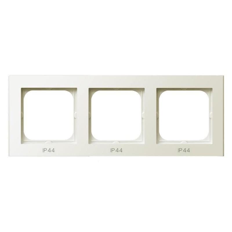 SONATA Ecru, Ramka do łączników IP44, 3-krotna (RH-3R/27) Ospel