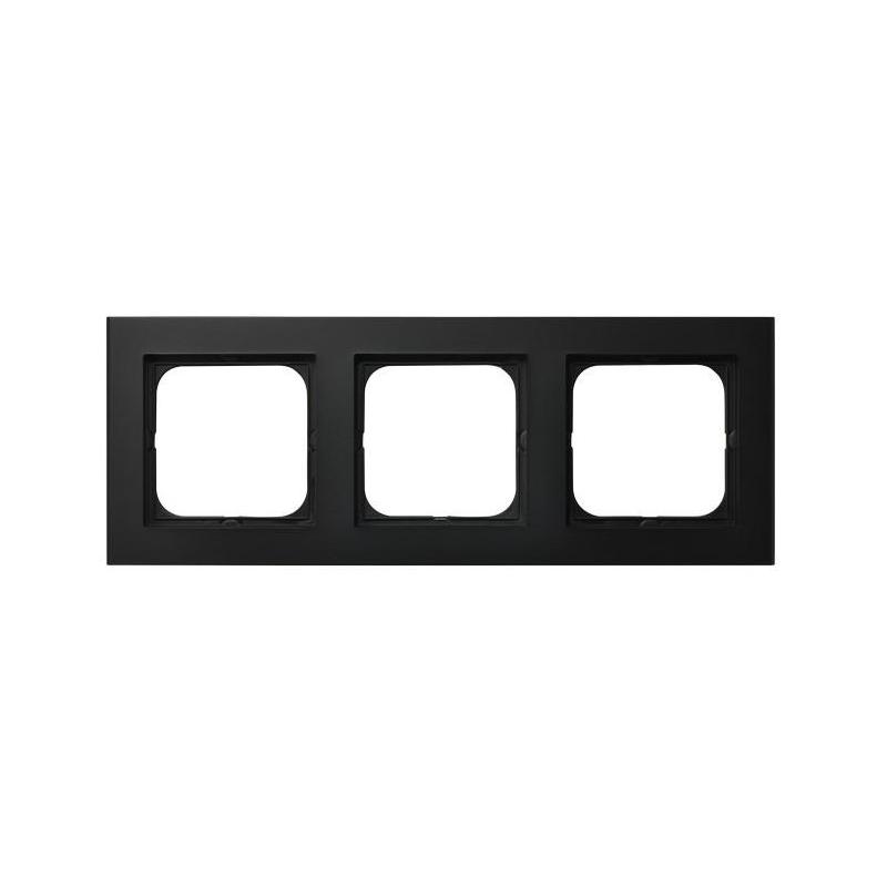 SONATA Czarny metalik, Ramka 3-krotna (R-3R/33) Ospel