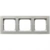 SONATA Srebro mat, Ramka 3-krotna (R-3R/38) Ospel