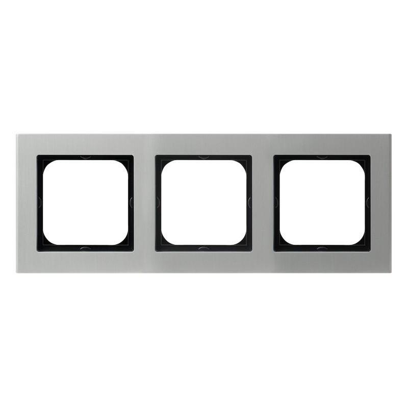 SONATA, Aluminium 6mm, Aluminium, Ramka 3-krotna (R-3RA/35) Ospel