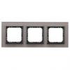 SONATA, Szkło+PC 4mm, Szare szkło, Ramka 3-krotna (R-3RGC/41/25) Ospel