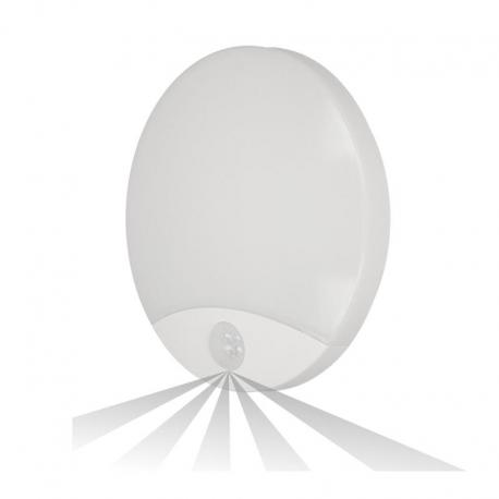 Orno VIRAZON LED, plafon z czujnikiem ruchu, 15W, 1050lm, 4000K, IP44, poliwęglan mleczny, biały
