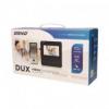 Zestaw wideodomofonowy, bezsłuchawkowy, kolor, LCD 4,3", czarny, DUX