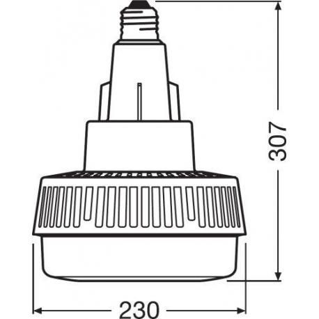 Żarówka LED HQI LED HIGHBAY 250 120° 95 W/4000K E40