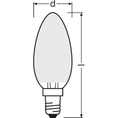 Żarówka LED PARATHOM® Retrofit CLASSIC B 25 FR 2.5 W/2700K E14 10szt.