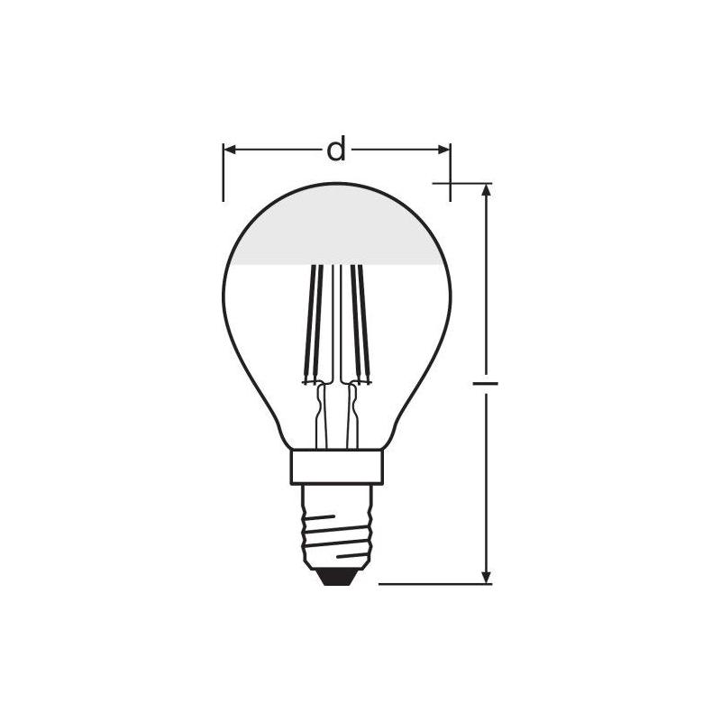 Żarówka LED PARATHOM® Retrofit CLASSIC P Mirror 31 4 W/2700K E14 10szt.