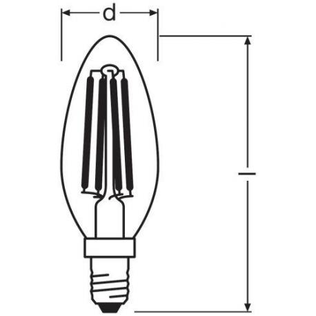 Żarówka LED THREE STEP DIM CLASSIC B 40 4 W/2700K E14 6szt.