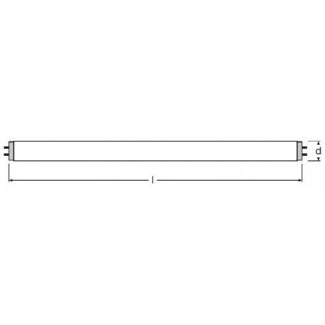 Świetlówka liniowa 26mm, z trzonkiem G13 LUMILUX® T8 18 W/827 25szt.