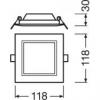 Oprawa oświetleniowa LED DOWNLIGHT SLIM SQUARE 105 6 W 3000 K WT