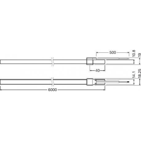 Oprawa oświetleniowa LED LINEARlight FLEX® DIFFUSE Side Monochrome -G1-OR-06