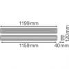 Liniowa oprawa oświetleniowa LINEAR IndiviLED® DIRECT 1200 34 W 3000 K
