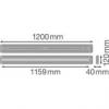 Liniowa oprawa oświetleniowa LINEAR IndiviLED® DIRECT DALI SENSOR 1200 34 W 4000 K S