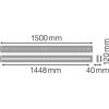 Liniowa oprawa oświetleniowa LINEAR IndiviLED® DIRECT DALI SENSOR 1500 25 W 4000 K S