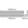 Liniowa oprawa oświetleniowa LINEAR IndiviLED® DIRECT/INDIRECT DALI SENSOR 1200 42 W 3000 K S