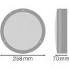 Oprawa do montażu na powierzchni SURFACE BULKHEAD 250 ON/OFF 10W/3000K WT IP65