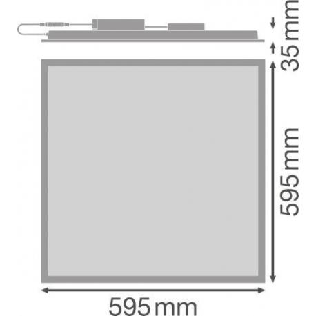 Oprawa oświetleniowa do wbudowania PANEL PERFORMANCE 600 30 W 4000 K WT