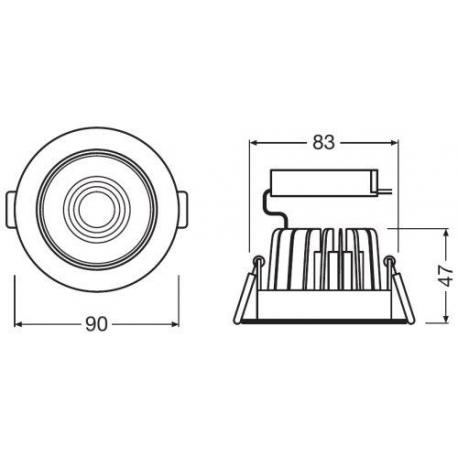 Naświetlacz, montaż SPOT ADJUST 8 W 3000 K WT