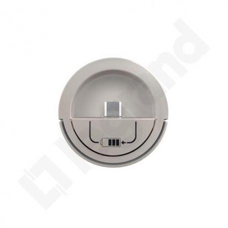 Celiane - Plakietka do gniazd zasilających 2xUSB 230 V~ / 5 V- TYTANOWA