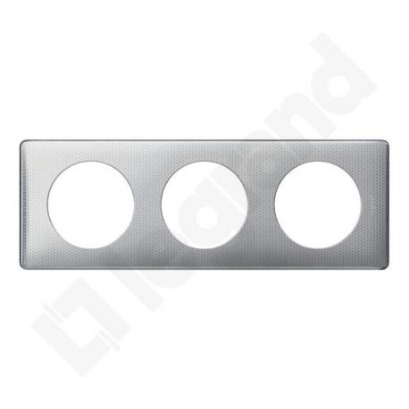 Celiane - Ramka potrójna ANODISED TEKSTURA ALUMINIUM