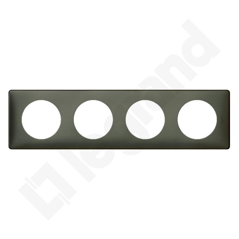 Celiane - Ramka poczwórna ANODISED WOLFRAM