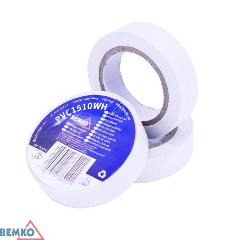 Bemko Taśma Izolacyjna 15X10M Biała/White